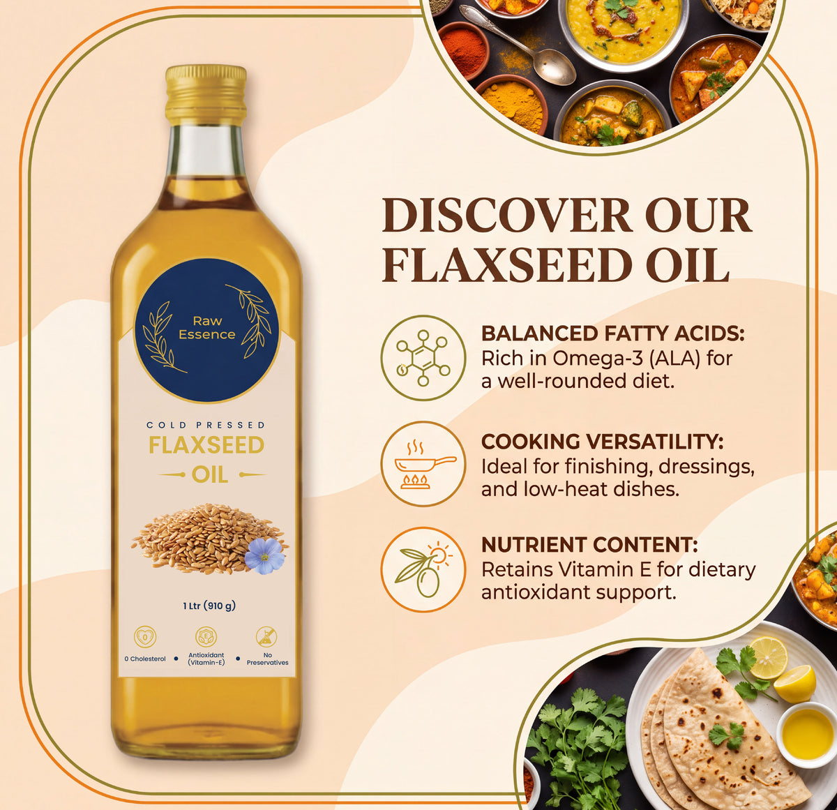 Cold Pressed Flaxseed Oil
