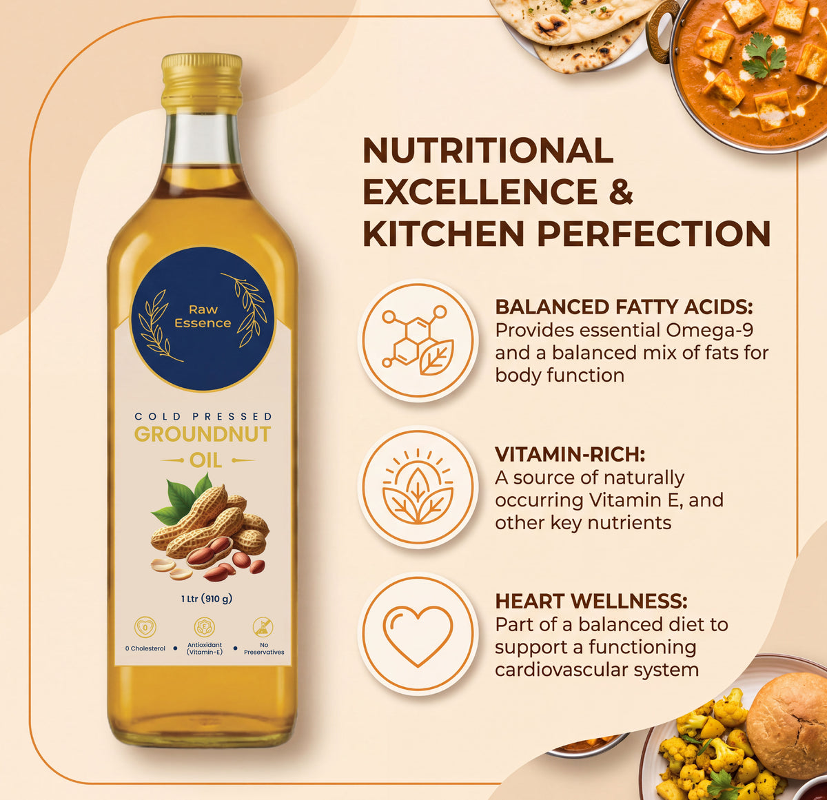 Cold Pressed Groundnut Oil