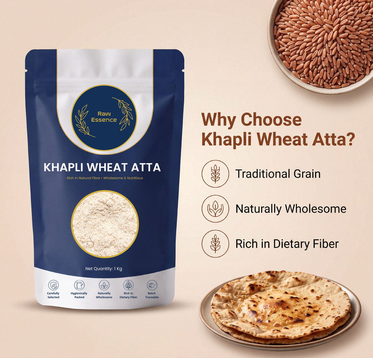 Khapli Wheat Atta