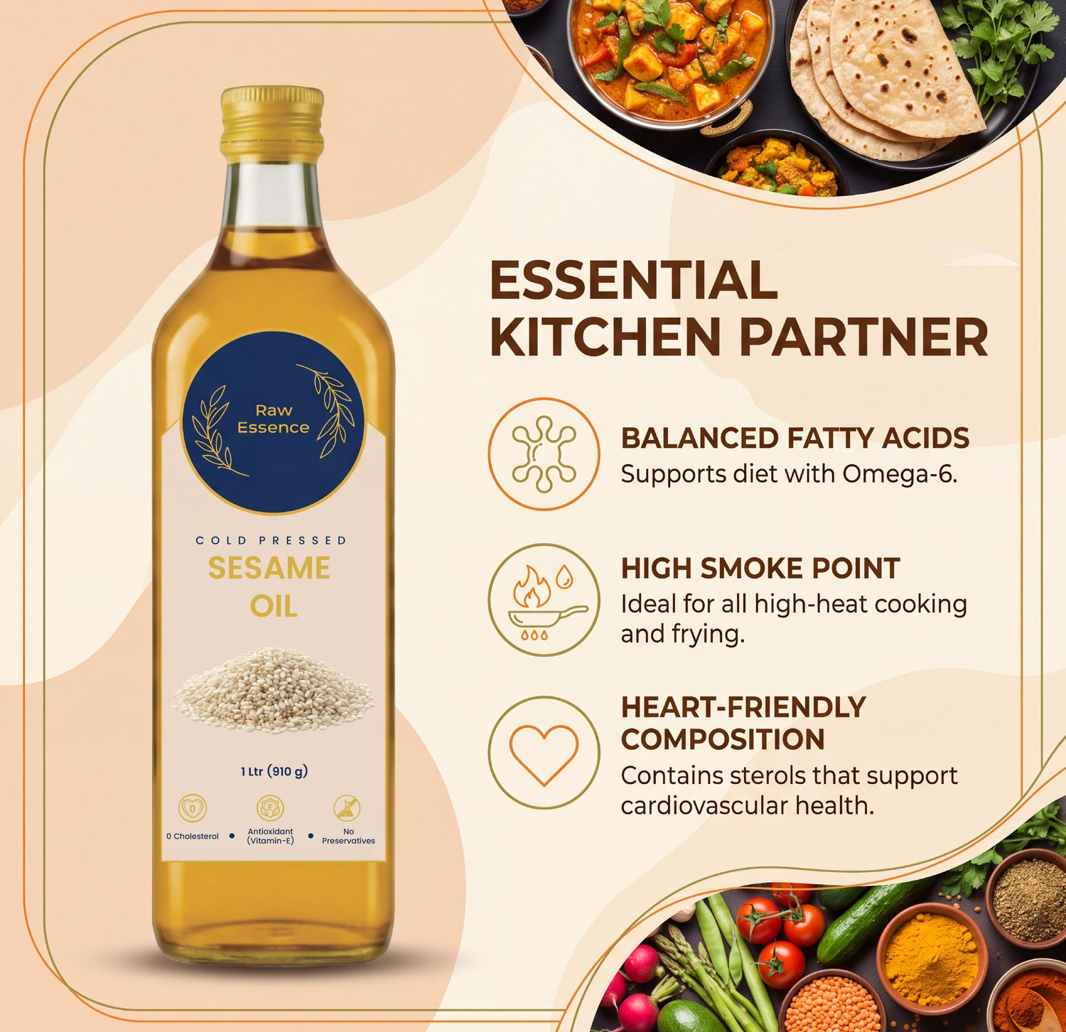 Cold Pressed Sesame (Til) Oil