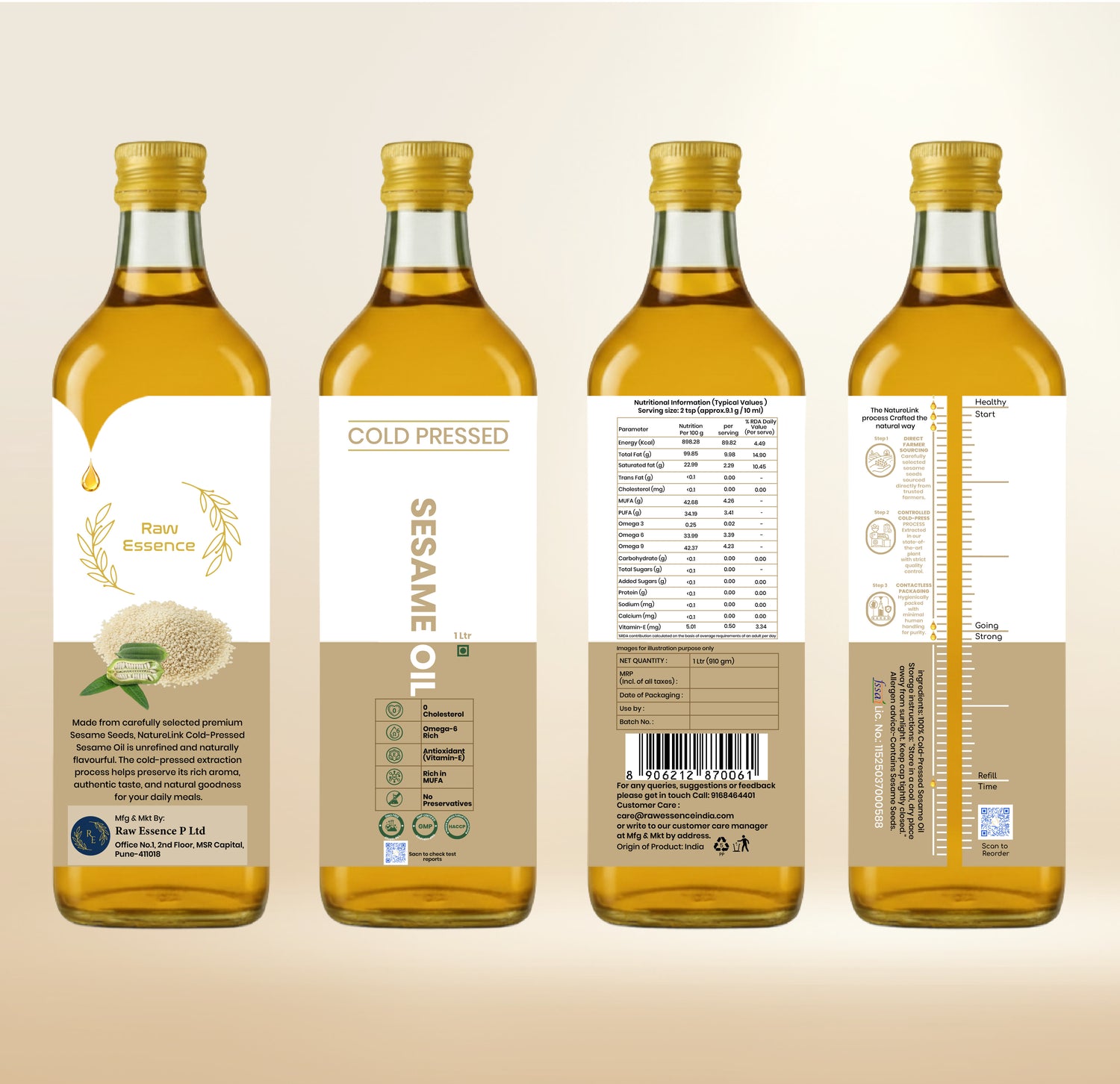 Cold Pressed Sesame (Til) Oil