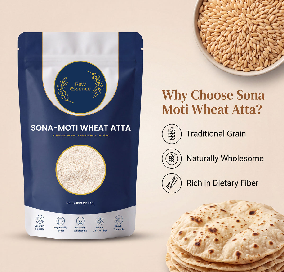 Sona-Moti Wheat Atta