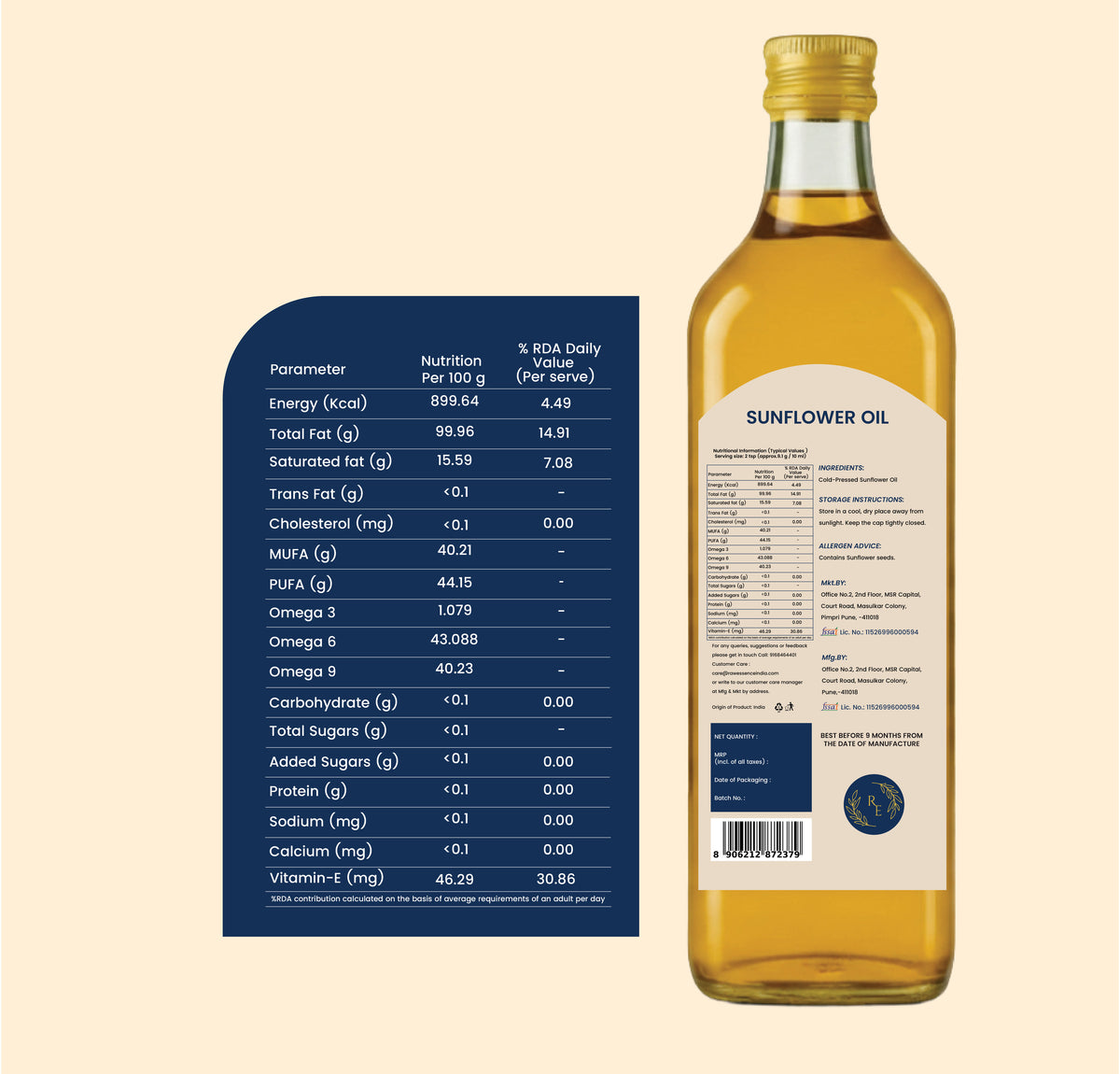 Cold Pressed Sunflower Oil
